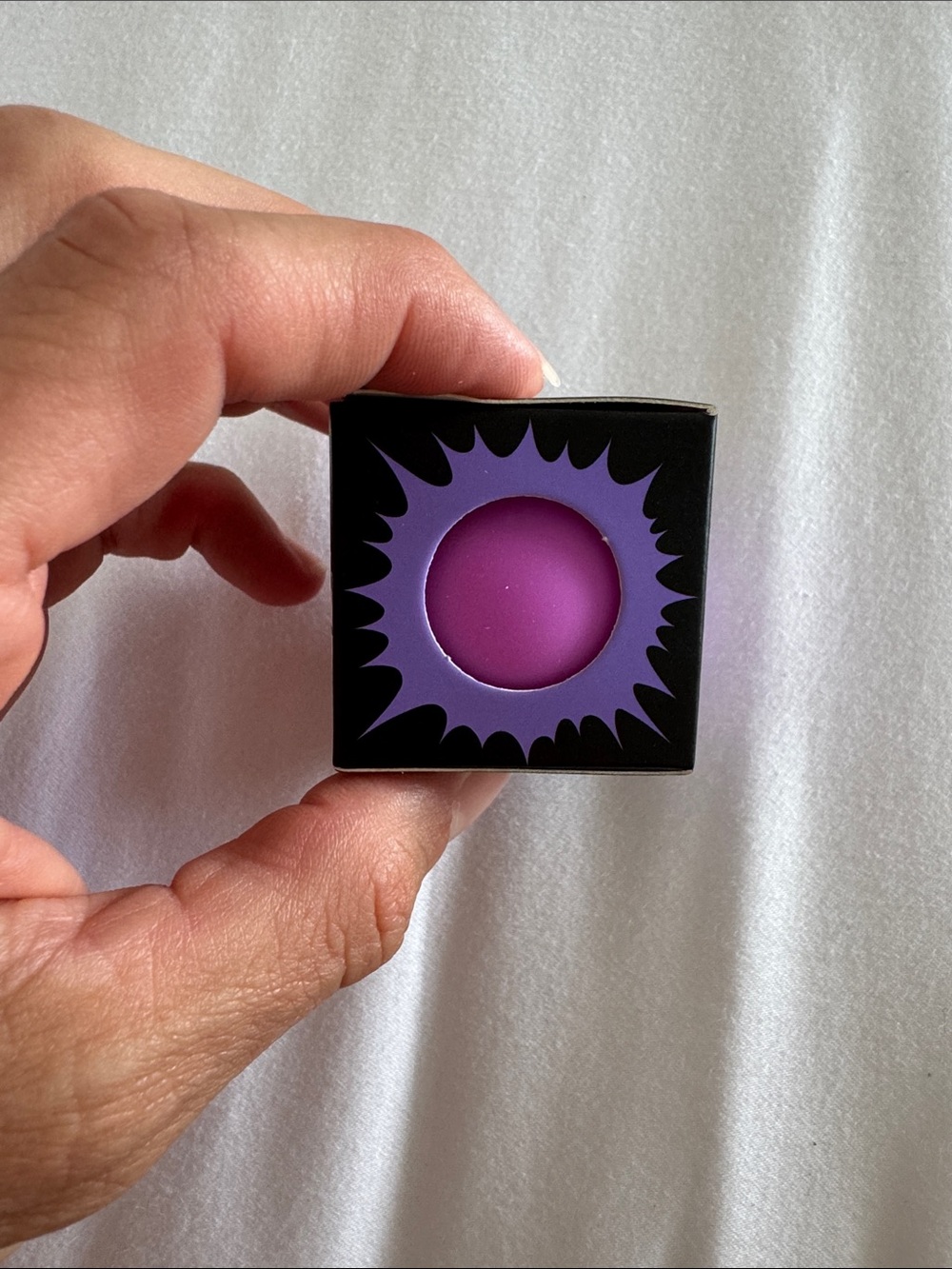 Needoh glow in the dark mini squishy toy purple NIB - Picture 3 of 4